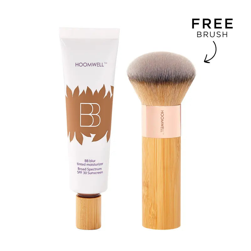 💜💜✨LAST DAY SALE BUY 1 GET 1 FREE!!💜✨BB Blur SPF 30+ Tinted Moisturizer + Brush — Instant Glow, Hydration & Pore-Blur Finish 💜