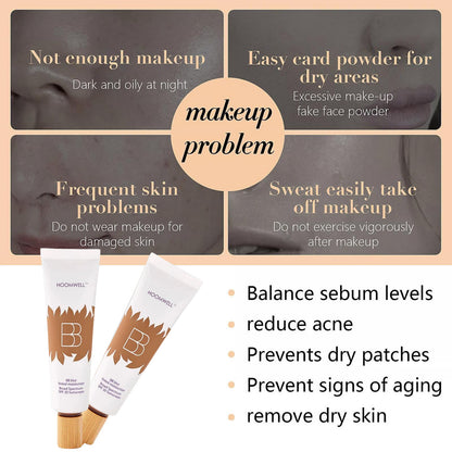 💜💜✨LAST DAY SALE BUY 1  GET 1 FREE!!💜✨BB Blur SPF 30+ Tinted Moisturizer + Brush — Instant Glow, Hydration & Pore-Blur Finish 💜