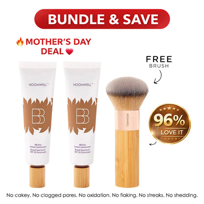 💜💜✨LAST DAY SALE BUY 1  GET 1 FREE!!💜✨BB Blur SPF 30+ Tinted Moisturizer + Brush — Instant Glow, Hydration & Pore-Blur Finish 💜