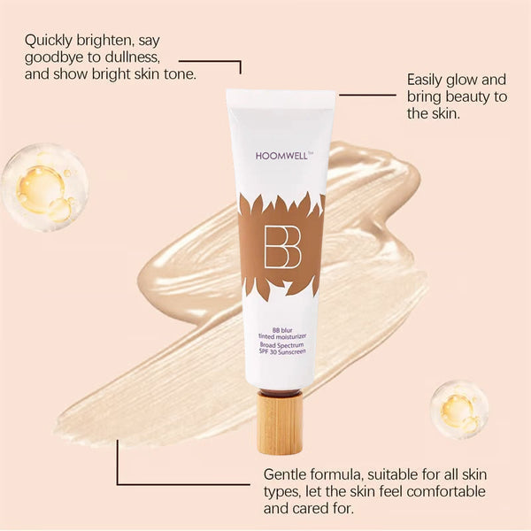 💜💜✨LAST DAY SALE BUY 1  GET 1 FREE!!💜✨BB Blur SPF 30+ Tinted Moisturizer + Brush — Instant Glow, Hydration & Pore-Blur Finish 💜