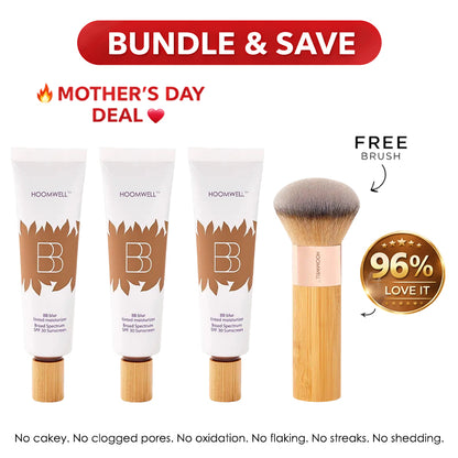 💜💜✨LAST DAY SALE BUY 1  GET 1 FREE!!💜✨BB Blur SPF 30+ Tinted Moisturizer + Brush — Instant Glow, Hydration & Pore-Blur Finish 💜