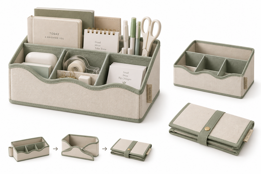 Foldable Fabric Desktop Organizer