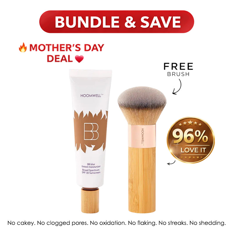 💜💜✨LAST DAY SALE BUY 1  GET 1 FREE!!💜✨BB Blur SPF 30+ Tinted Moisturizer + Brush — Instant Glow, Hydration & Pore-Blur Finish 💜