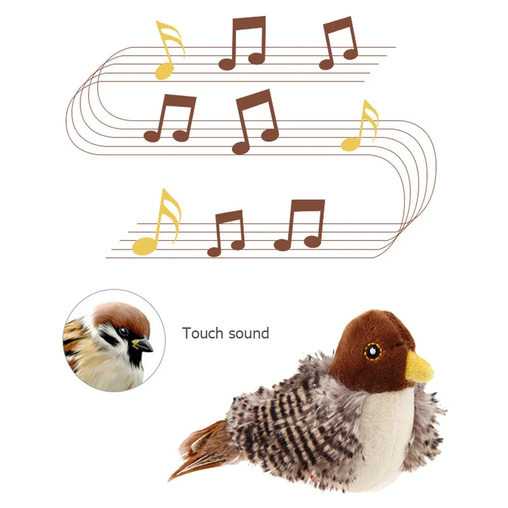 YoPoll Interactive Chirping Bird Cat Toy