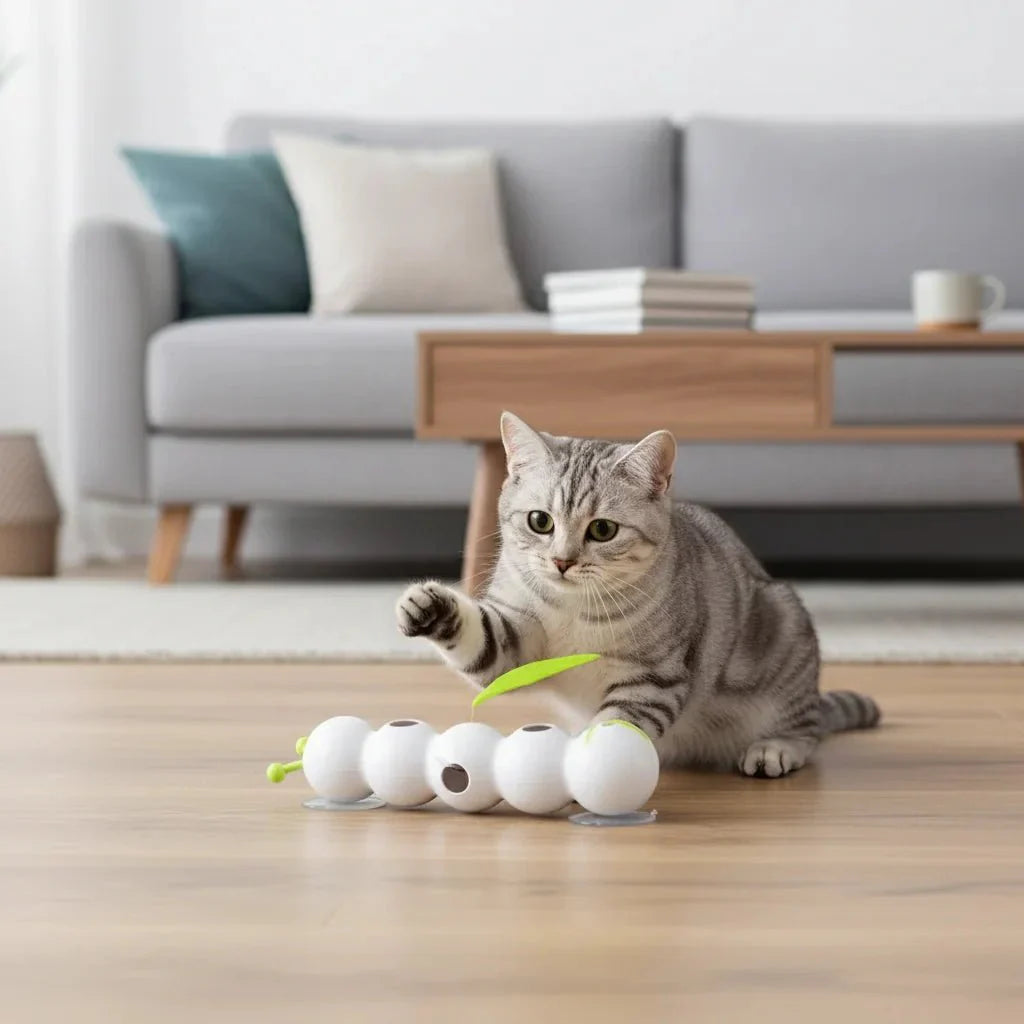 Interactive Caterpillar Cat Toy