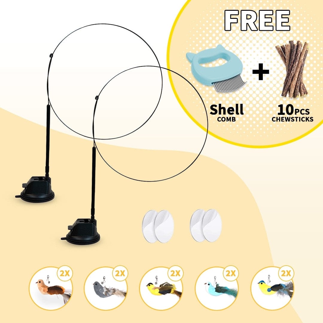 Interactive Bird Simulation Cat Toy Set | Leo's Paw